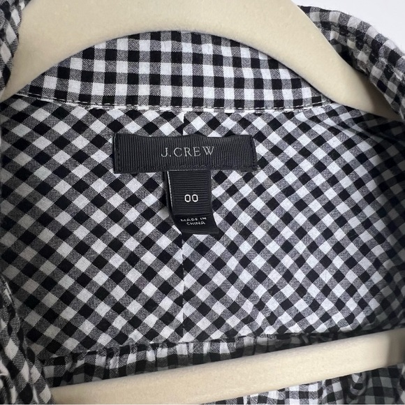 J. Crew Women’s Half Button Up shirt Shepherd Checks pattern - Picture 2 of 6